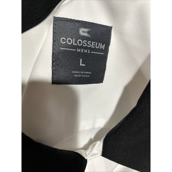 NEW OSU Ohio State Buckeyes Colosseum White Button Up Bowling Shirt Men's L - Picture 8 of 11